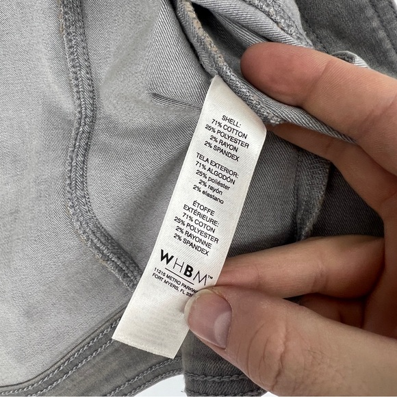 White House Black Market Gray Jean Jacket - Picture 5 of 8